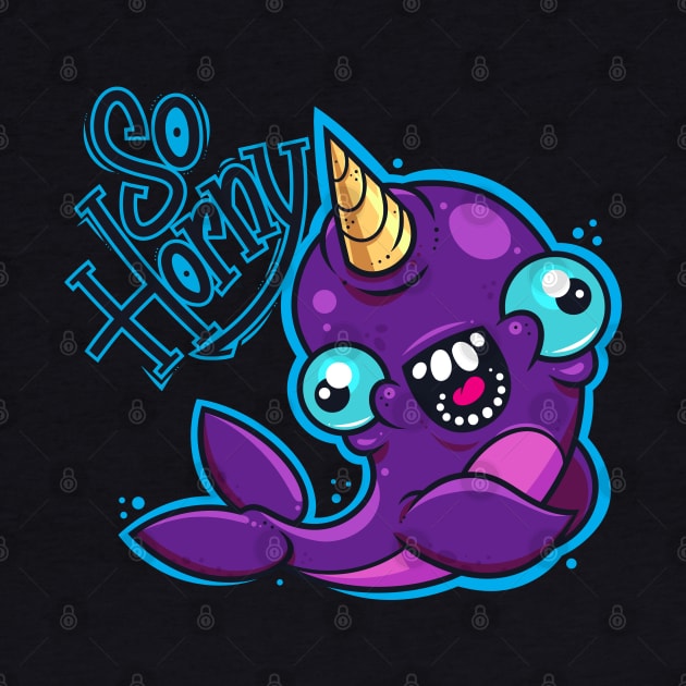 Horny Narwhal by ArtisticDyslexia